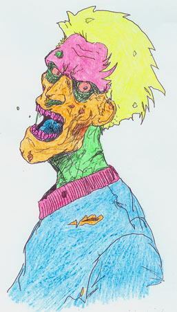 Zombie Pencil Drawing